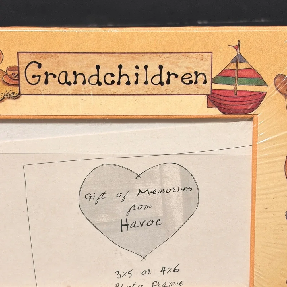 Havoc Publishing Grandchildren Photo Frame L Spivey 3x5 4x6 Vintage Art NIP